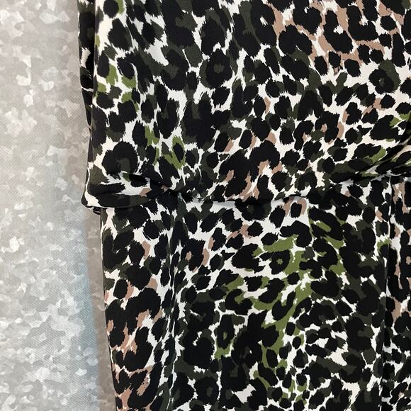 Laundry by Design Women's Animal Print Blouson Dress - Size 2 - Split Sleeves - Picture 4 of 7